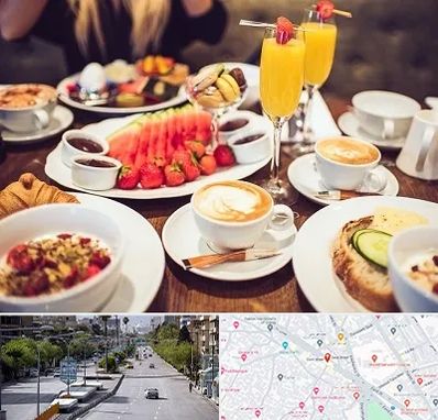 صبحانه سلف سرویس در خیابان زند شیراز