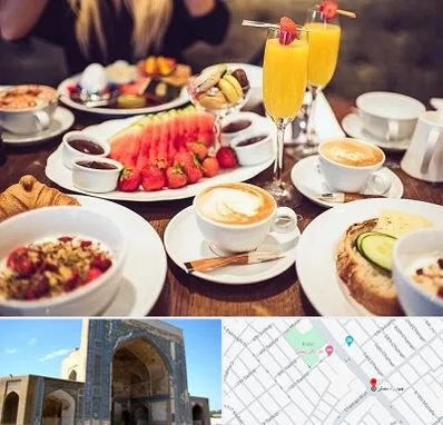 صبحانه سلف سرویس در مصلی مشهد