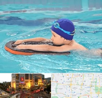 کلاس شنا در جنت آباد تهران