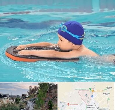 کلاس شنا در باغستان کرج