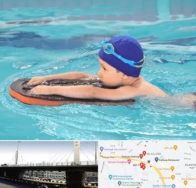 کلاس شنا در پارک وی