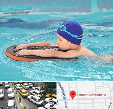 کلاس شنا در مطهری تهران