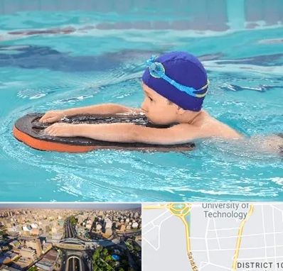 کلاس شنا در استاد معین