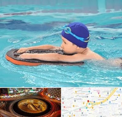 کلاس شنا در میدان ولیعصر