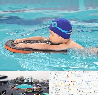 کلاس شنا در میدان انقلاب