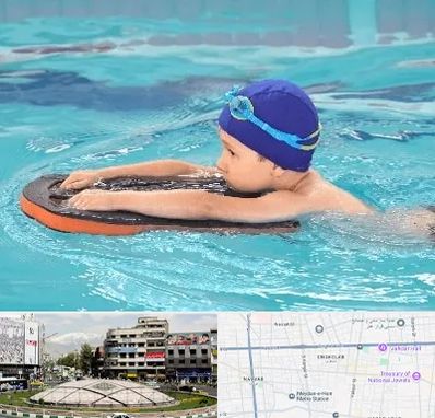 کلاس شنا در مرکز تهران