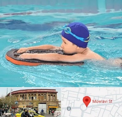 کلاس شنا در مولوی