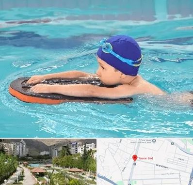 کلاس شنا در بلوار تعاون