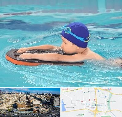 کلاس شنا در شهرک راه آهن