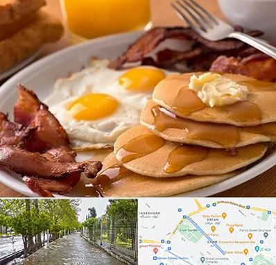 کافه صبحانه در خیابان ارم شیراز