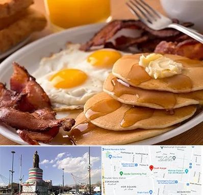 کافه صبحانه در کارگر جنوبی