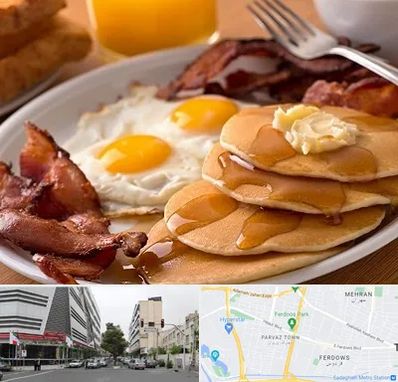 کافه صبحانه در بلوار فردوس 