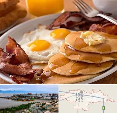 کافه صبحانه در بندر ترکمن