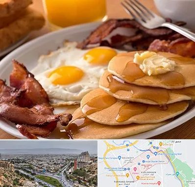 کافه صبحانه در معالی آباد شیراز