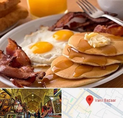 کافه صبحانه در بازار وکیل شیراز