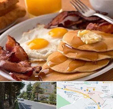 کافه صبحانه در مهرویلا کرج