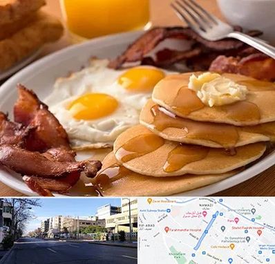 کافه صبحانه در خیابان ملاصدرا شیراز