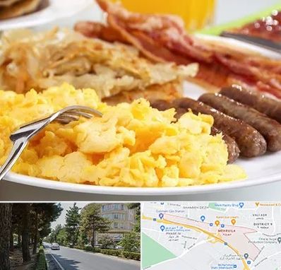 رستوران صبحانه در مهرویلا کرج