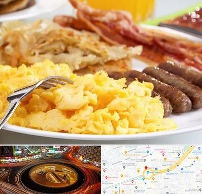 رستوران صبحانه در میدان ولیعصر