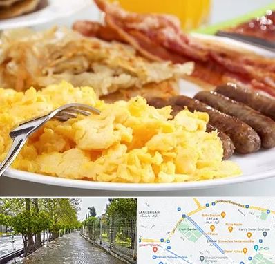رستوران صبحانه در خیابان ارم شیراز