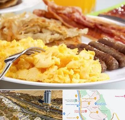 رستوران صبحانه در خیابان نیایش شیراز