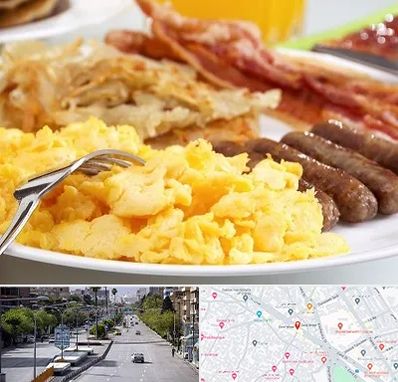 رستوران صبحانه در خیابان زند شیراز