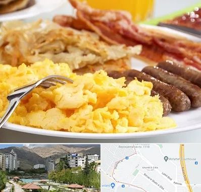 رستوران صبحانه در شهر زیبا
