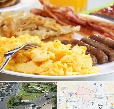 رستوران صبحانه در شاهین ویلا کرج
