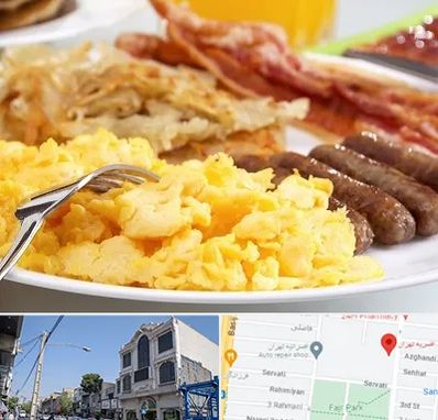 رستوران صبحانه در افسریه 