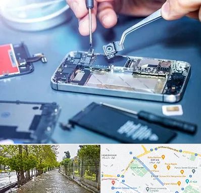 آموزشگاه تعمیرات موبایل در خیابان ارم شیراز