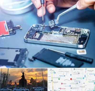 آموزشگاه تعمیرات موبایل در میدان حر