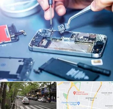 آموزشگاه تعمیرات موبایل در ظفر 