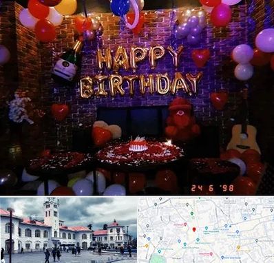 کافه مخصوص تولد در میدان شهرداری رشت