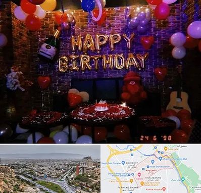 کافه مخصوص تولد در معالی آباد شیراز