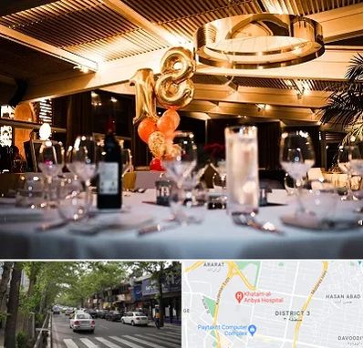 رستوران خوب مخصوص تولد در ظفر 