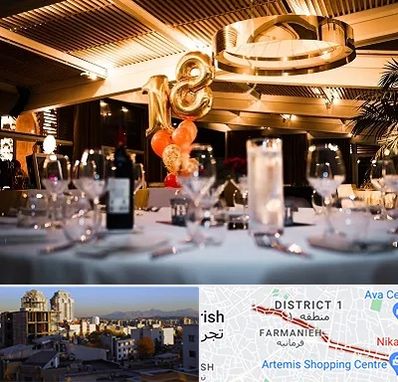 رستوران خوب مخصوص تولد در فرمانیه 