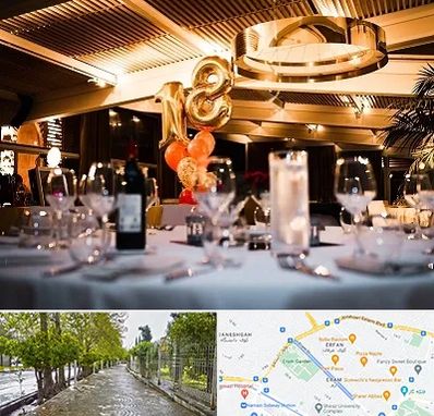 رستوران خوب مخصوص تولد در خیابان ارم شیراز