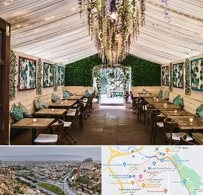 باغ رستوران برای تولد در معالی آباد شیراز