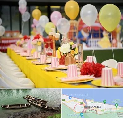 کافه برای تولد کودک در بندر انزلی