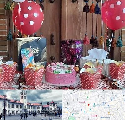 سفره خانه برای تولد در میدان شهرداری رشت