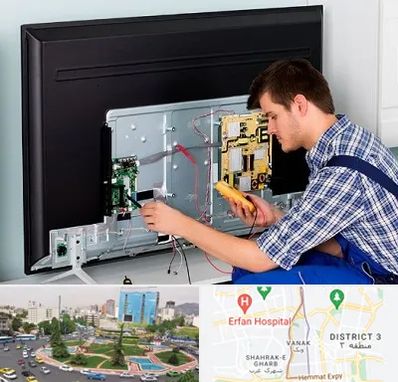 تعمیر تلویزیون در ونک 