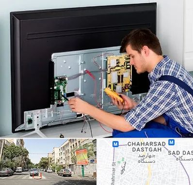 تعمیر تلویزیون در چهارصد دستگاه 