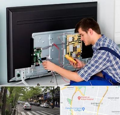 تعمیر تلویزیون ال جی در ظفر 