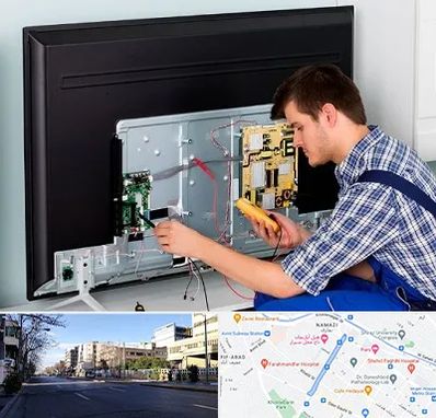 تعمیر تلویزیون ال جی در خیابان ملاصدرا شیراز