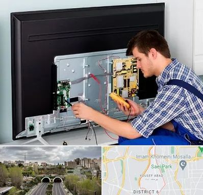 تعمیر تلویزیون ال جی در یوسف آباد 