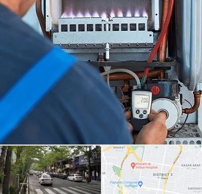 تعمیر پکیج در ظفر 