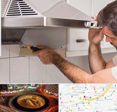 تعمیر هود در میدان ولیعصر