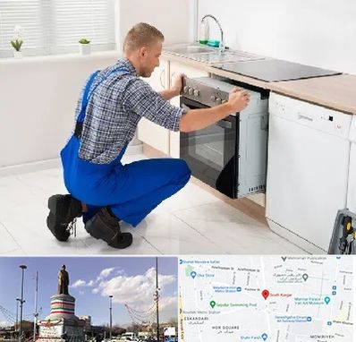 تعمیر اجاق گاز در کارگر جنوبی