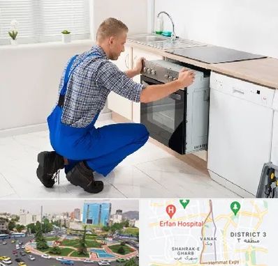 تعمیر اجاق گاز در ونک 