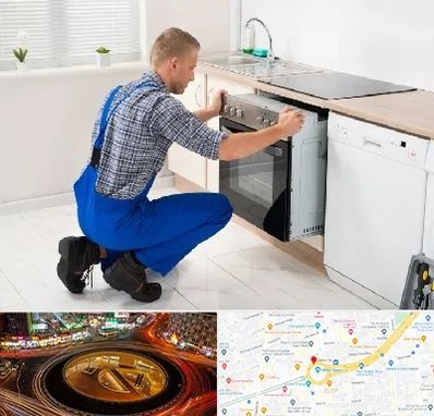 تعمیر اجاق گاز در میدان ولیعصر